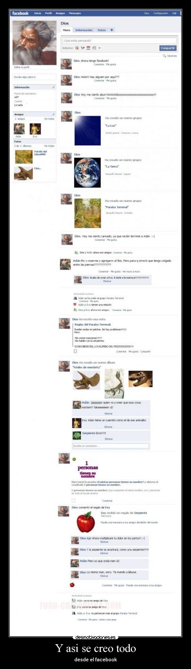 Y asi se creo todo - 