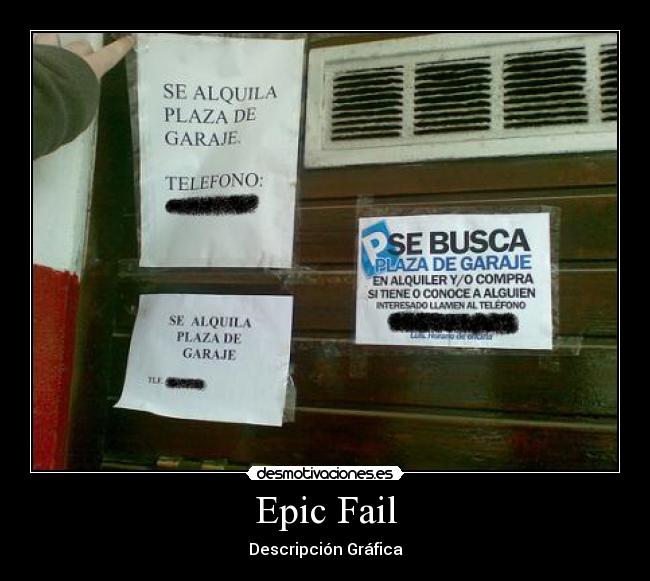 Epic Fail -