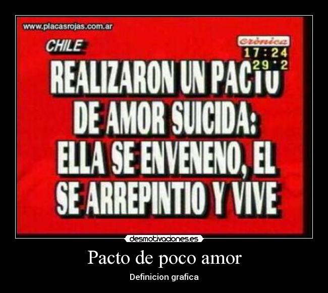 Pacto de poco amor - 