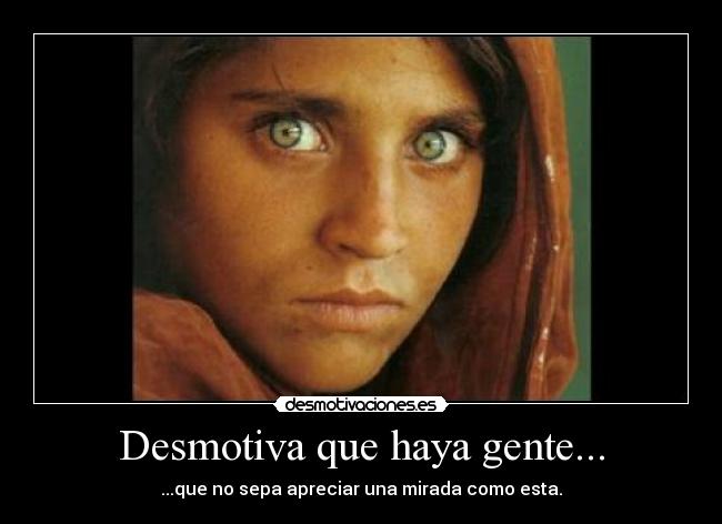 Desmotiva que haya gente... -