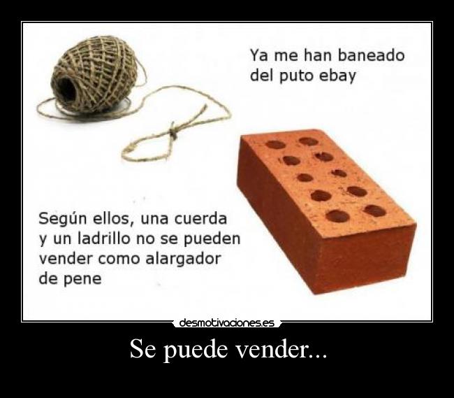 Se puede vender... -