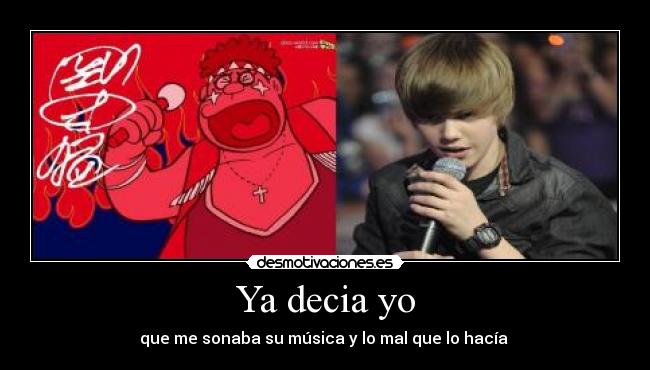 Ya decia yo - que me sonaba su música y lo mal que lo hacía