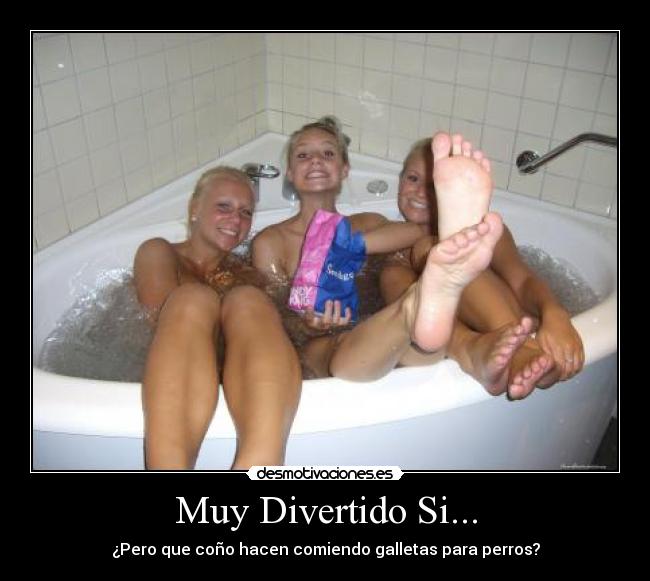 Muy Divertido Si... - ¿Pero que coño hacen comiendo galletas para perros?