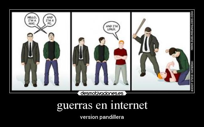guerras en internet - version pandillera