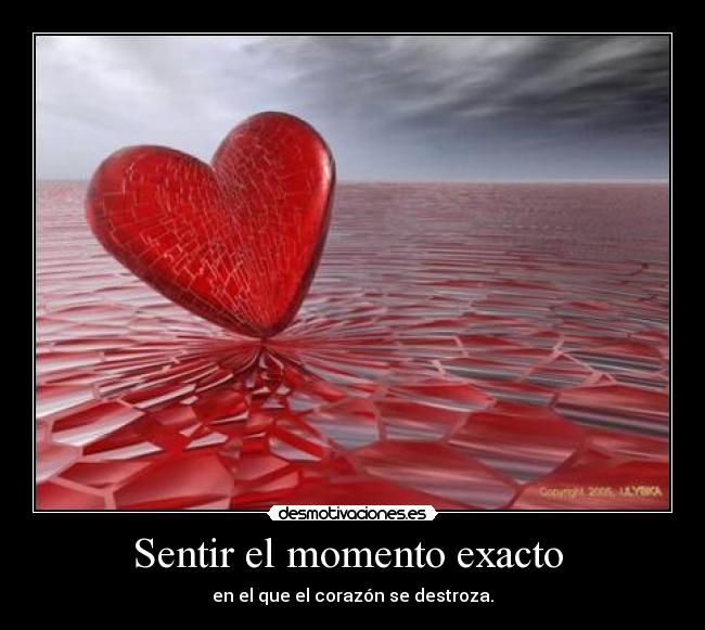 Sentir el momento exacto -