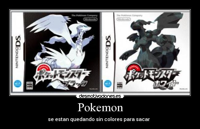 Pokemon - se estan quedando sin colores para sacar  