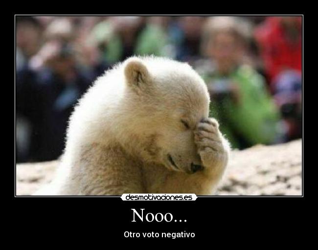 Nooo... - Otro voto negativo