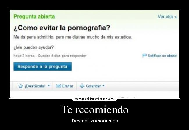 Te recomiendo - Desmotivaciones.es