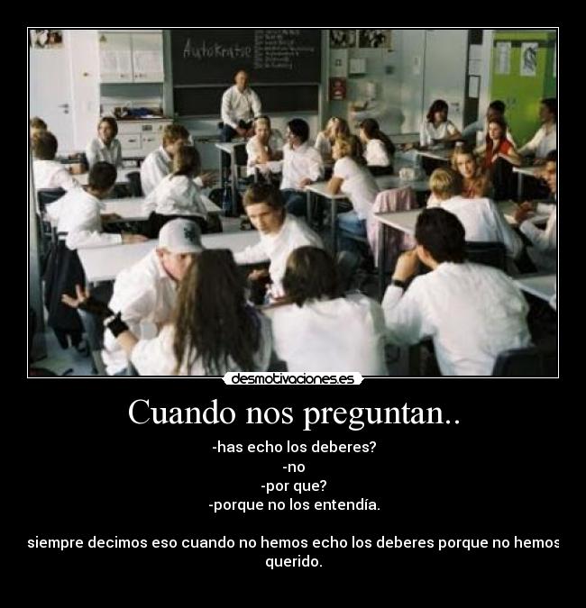 carteles cuando nos pregunta desmotivaciones