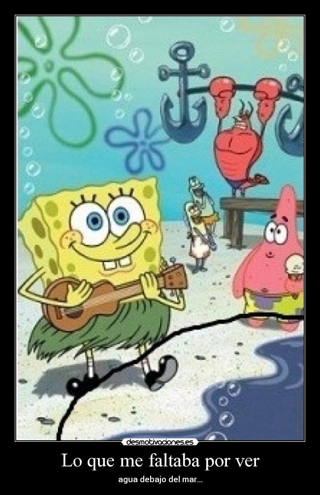 Lo que me faltaba por ver - agua debajo del mar...