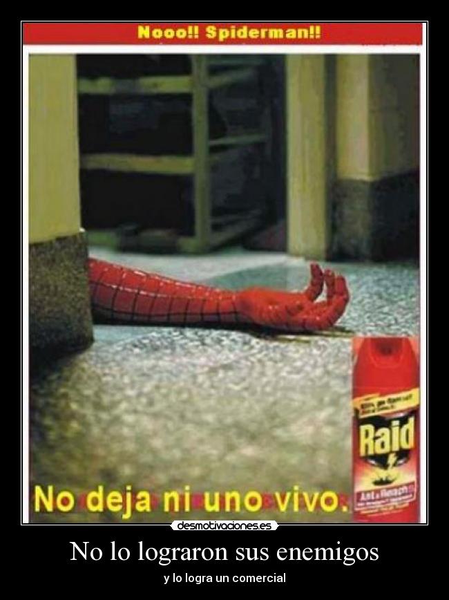 carteles spiderman desmotivaciones
