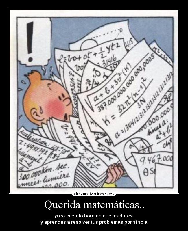 Querida matemáticas.. - 