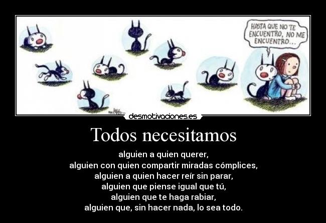 Todos necesitamos - 