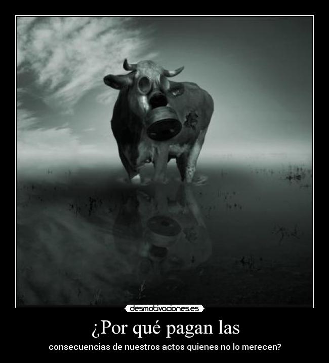 carteles vaca mascara gas zorra implakable desmotivaciones