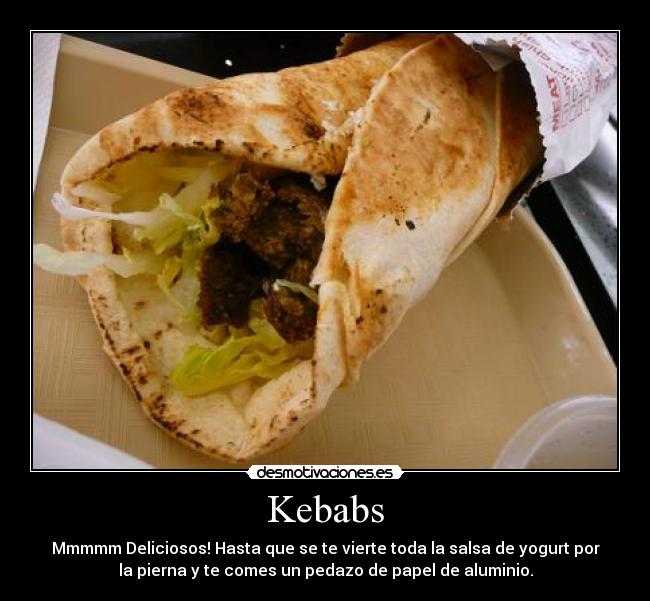 carteles kebabs desmotivaciones