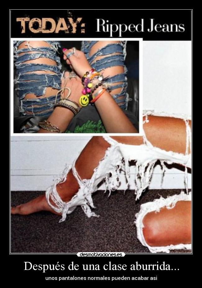 Después de una clase aburrida... - 