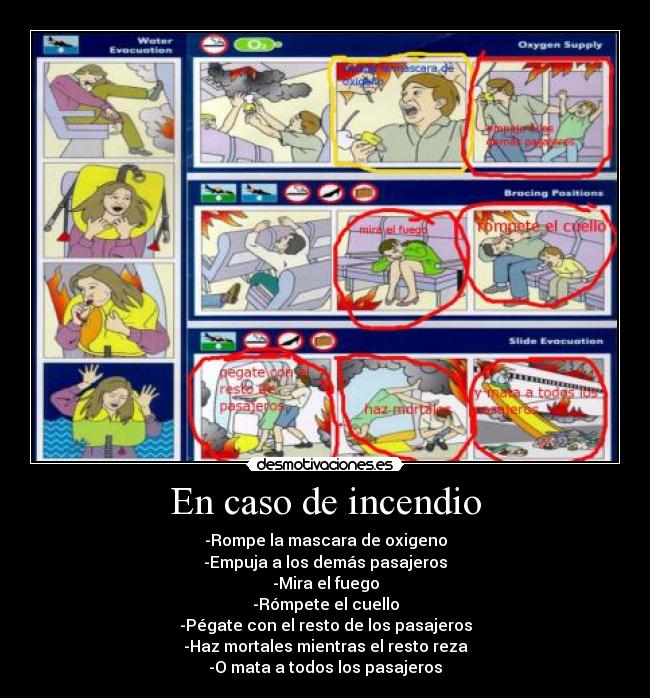 En caso de incendio -