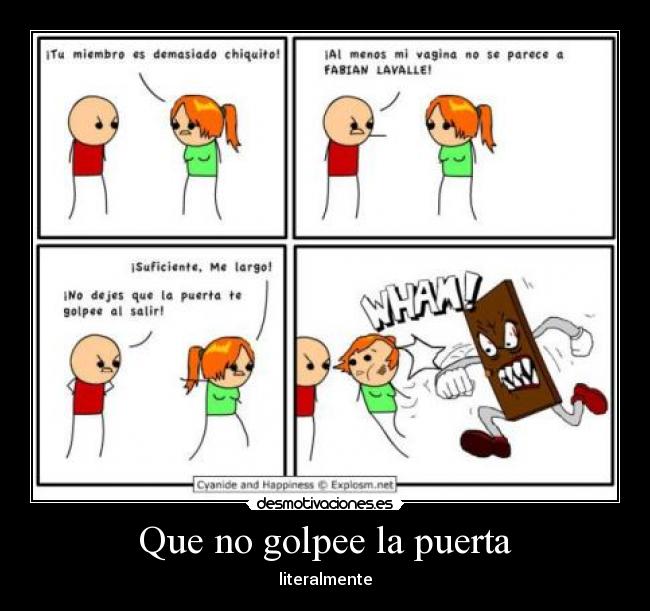 Que no golpee la puerta -