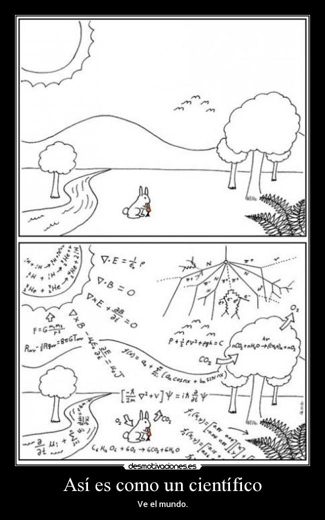 Así es como un científico - Ve el mundo.