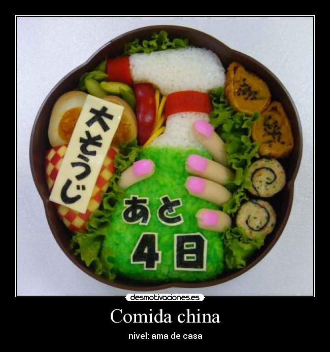 Comida china - nivel: ama de casa