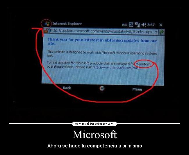 Microsoft - Ahora se hace la competencia a si mismo