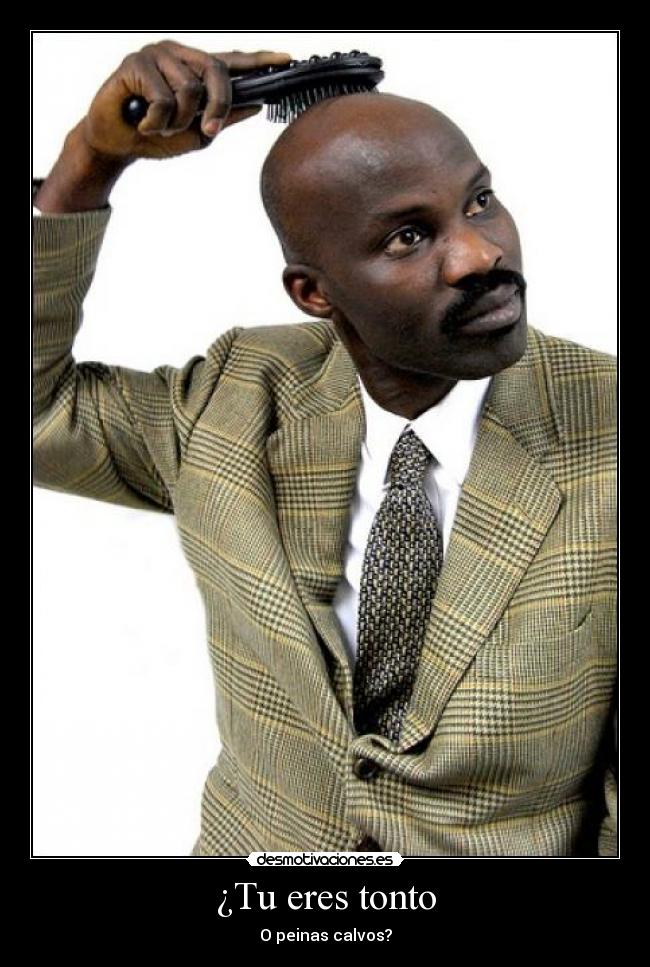 ¿Tu eres tonto - O peinas calvos?