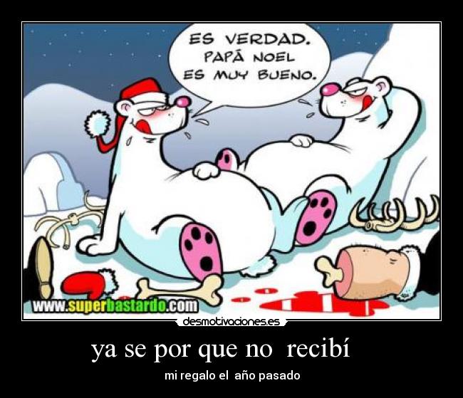 ya se por que no recibí -