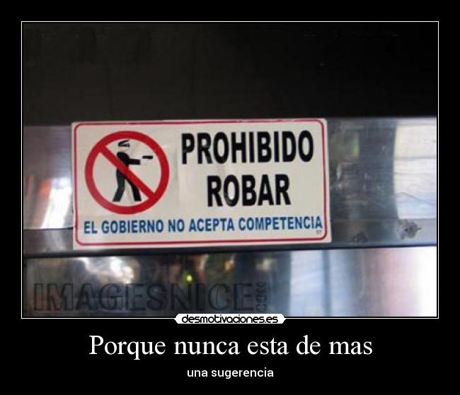 Porque nunca esta de mas - 