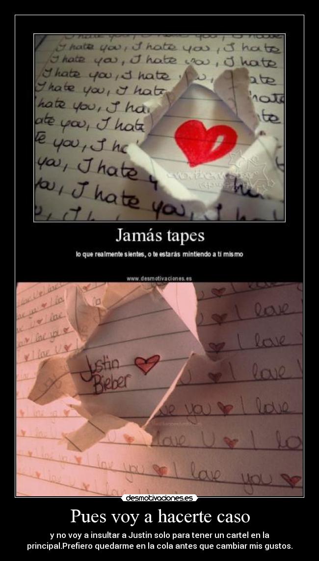 Pues voy a hacerte caso - 