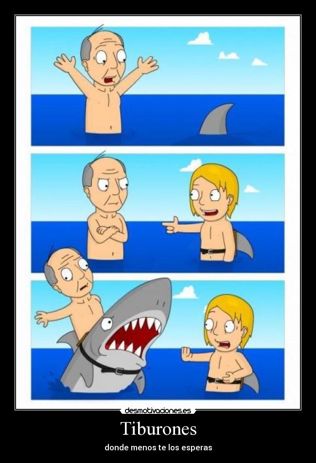 Tiburones - donde menos te los esperas