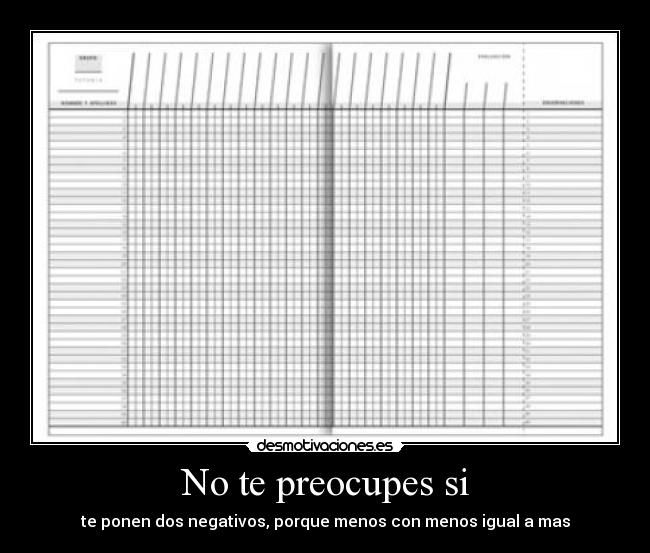 No te preocupes si - 