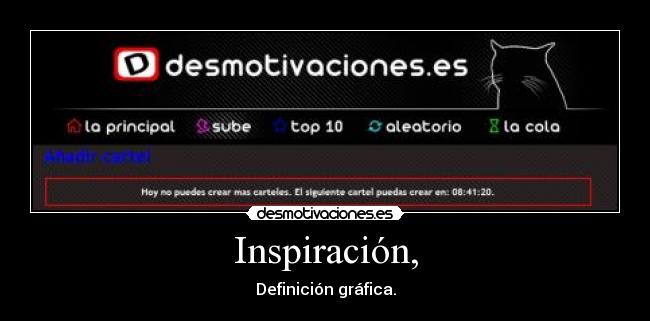 Inspiración, - 