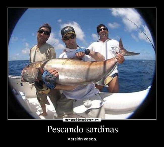 Pescando sardinas -