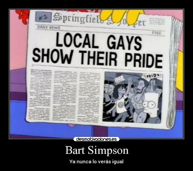 Bart Simpson - Ya nunca lo verás igual