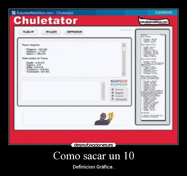 Como sacar un 10 - Definicion Gráfica .
