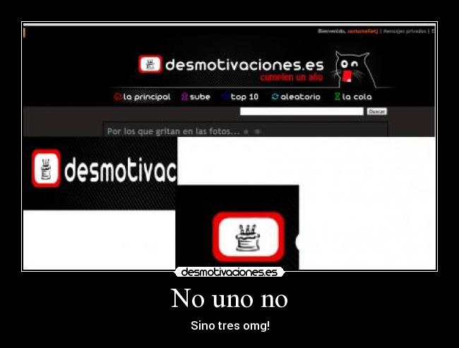 No uno no - Sino tres omg!