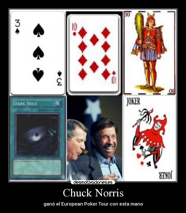 Chuck Norris - ganó el European Poker Tour con esta mano