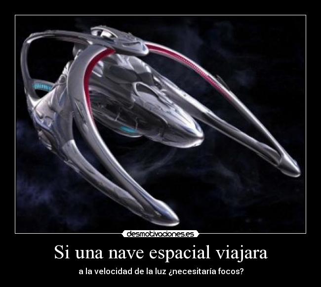 Si una nave espacial viajara -