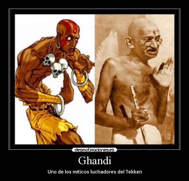 Ghandi - Uno de los míticos luchadores del Tekken