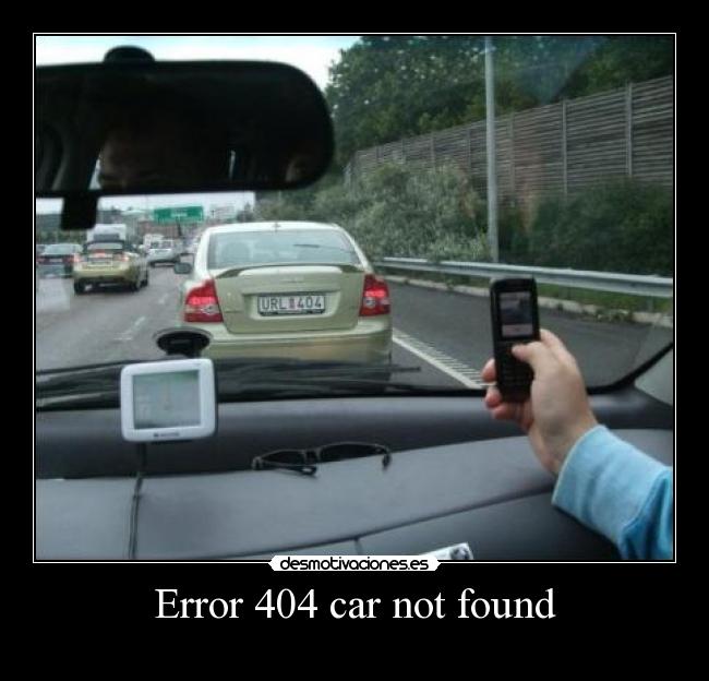 Error 404 car not found - 