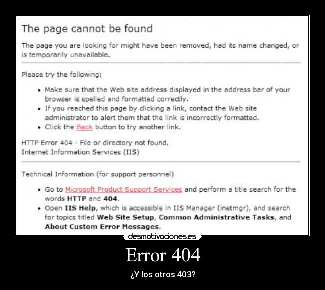 Error 404 -