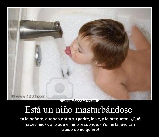 Está un niño masturbándose  - 