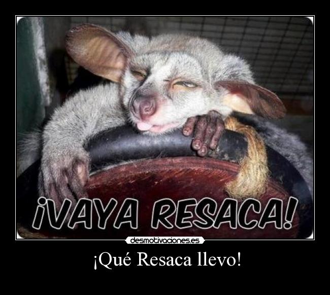 ¡Qué Resaca llevo! -