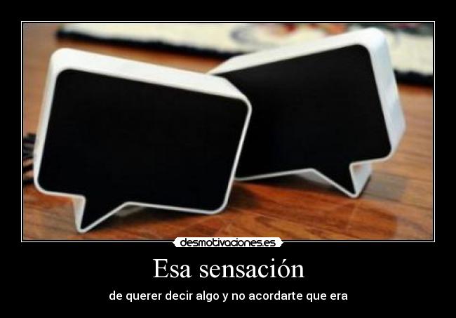 Esa sensación - 