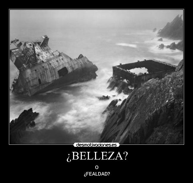 ¿BELLEZA? - O
¿FEALDAD?