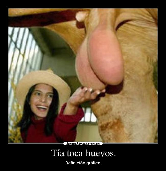 Tía toca huevos. -