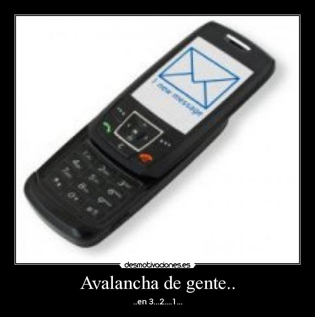 Avalancha de gente.. - ..en 3...2....1...