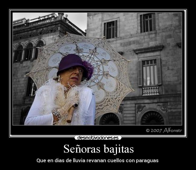 Señoras bajitas -