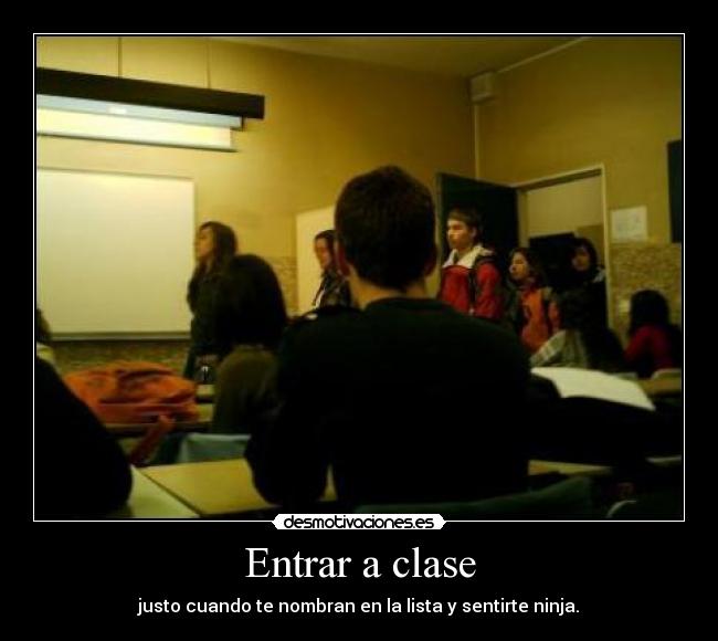 Entrar a clase -