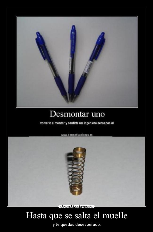 Hasta que se salta el muelle -